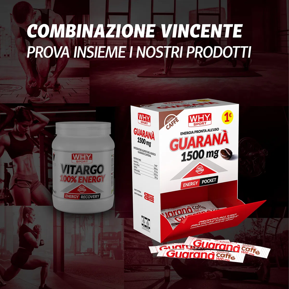 WHY SPORT VITARGO 100% ENERGY - Integratore Alimentare Energetico - 750 g