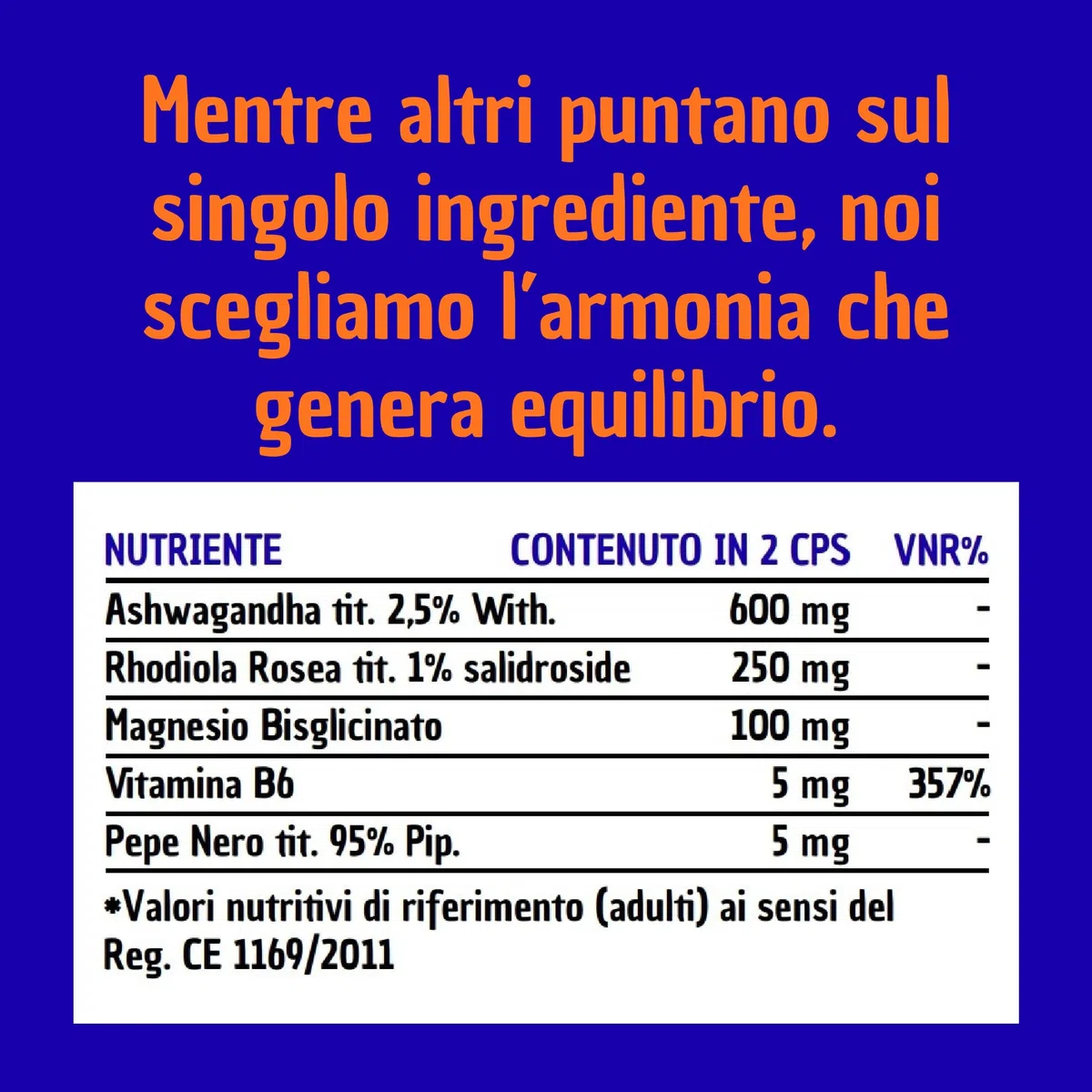 ASHWAGANDHA & RHODIOLA con Magnesio e Vitamina B6 (120 Capsule) – Tripla Azione Naturale per Vitalità, Equilibrio dell’Umore e Serenità Mentale – Made in Italy.