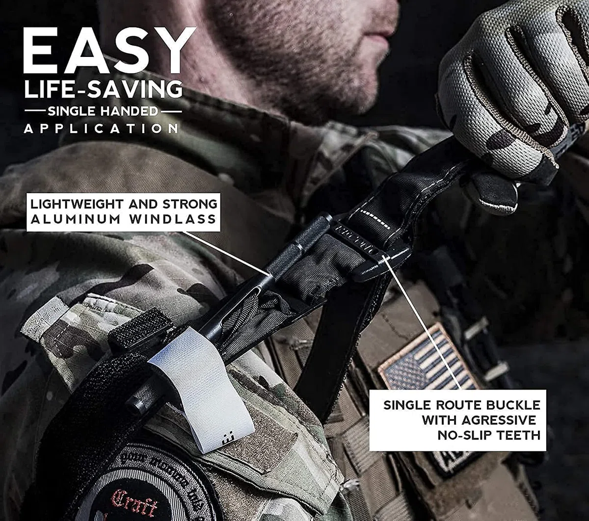 Med Kit Trauma Laccio Emostatico, Kit Pronto Soccorso Emergenza, Kit Medico EMT IFAK Controllo Gravi Emorragie, Campeggio Militare Ed Escursionismo,A