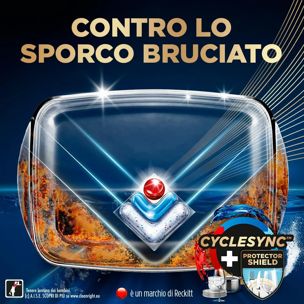 Finish Ultimate PLUS Infinity Shine Pastiglie Lavastoviglie, 73 Capsule Lavastoviglie, Pastiglie per Lavastoviglie con Scudo Protettivo contro lo Sporco e i Residui Incrostati