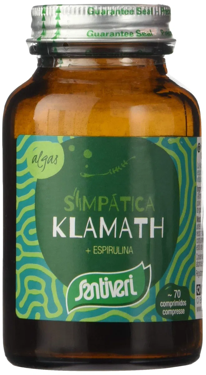Santiveri Sa 48892 Alga Klamath con Alga Spirulina, Integratore Alimentare, 70 compresse
