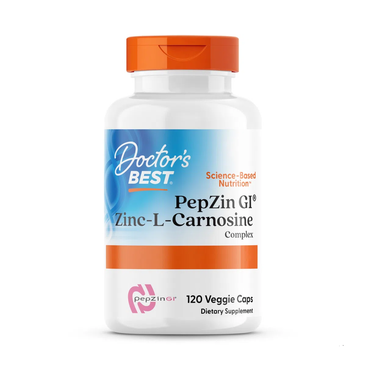Doctor's Best, PepZinGl, Complesso di Zinco-L-Carnosina, 120 Capsule vegane, Testato in Laboratorio, Minerali, Senza Glutine, Senza Soia, Vegetariano