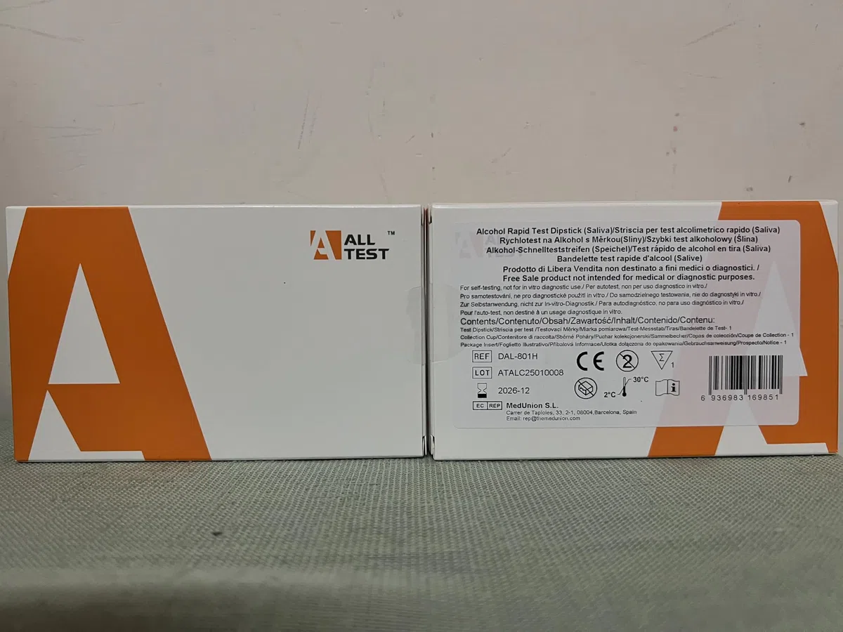 3x ALLTEST ALCOOL TEST - Alcol selftest Saliva test