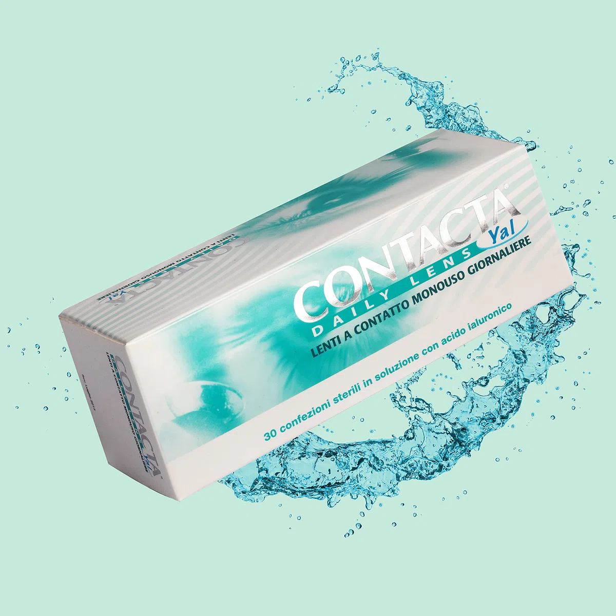 Contacta, Daily Lens Yal 30, Lenti a Contatto Giornaliere per Miopia, Lenti a Contatto con Acido Ialuronico Sicure e Facili da Applicare, Diottrie -5,75, Confezione da 30 Lenti Monouso