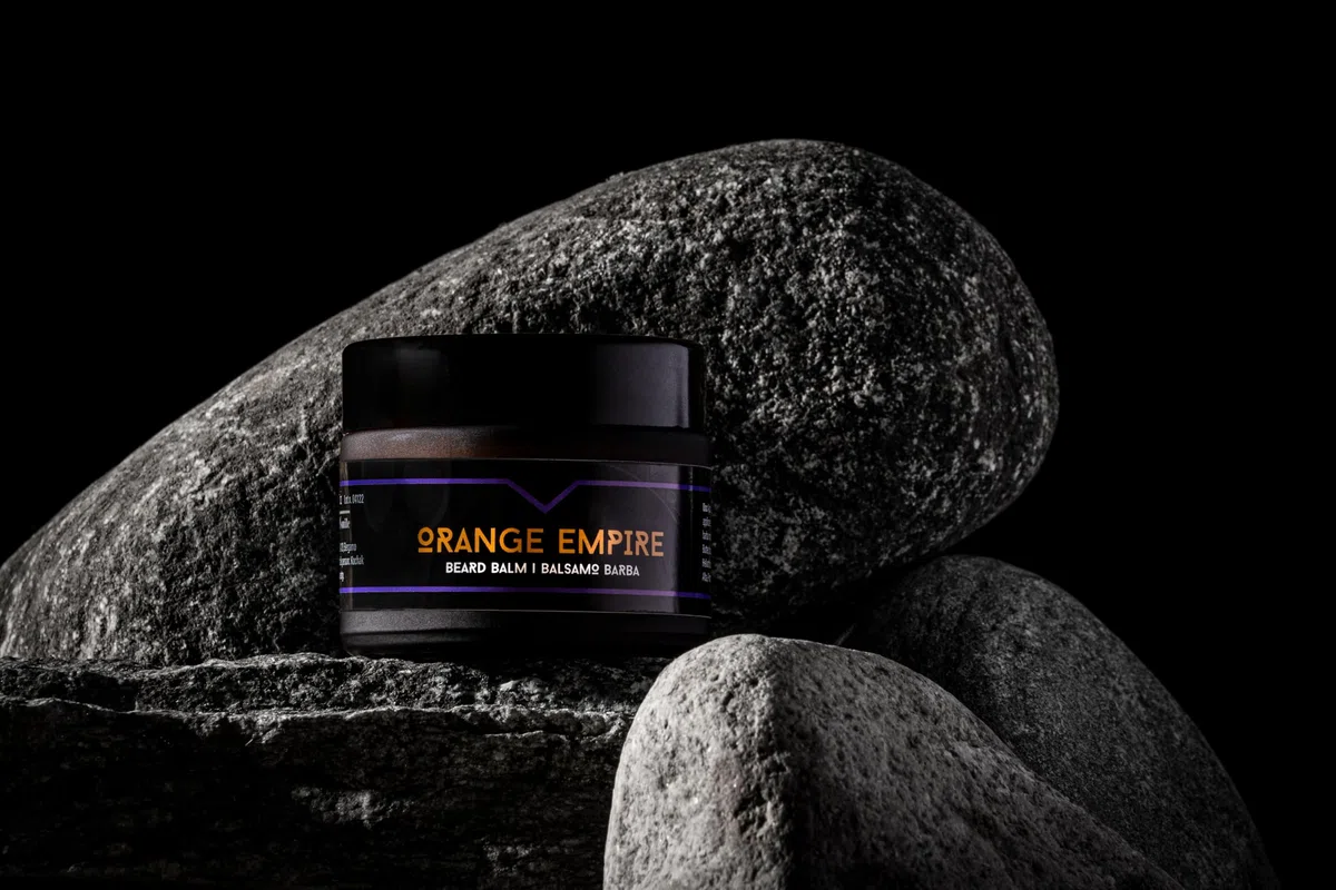 Kit Barba per Uomo The Goodfellas' Smile Orange Empire, 3 in 1 Set Regalo Cura della barba Uomo - con Shampoo Barba, balsamo, Olio - 100% Made in Italy