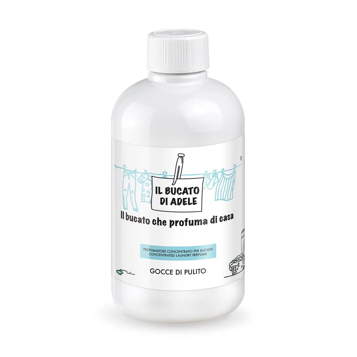 IL BUCATO DI ADELE il bucato che profuma di casa | Profumatore Bucato Lavatrice, Fragranza Gocce di Pulito, Formato 500 ml