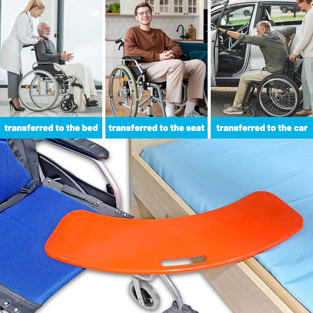 Scivolo per sedia a rotelle, supporto per il trasferimento dei pazienti disabili, in acciaio ABS, portata 150 kg