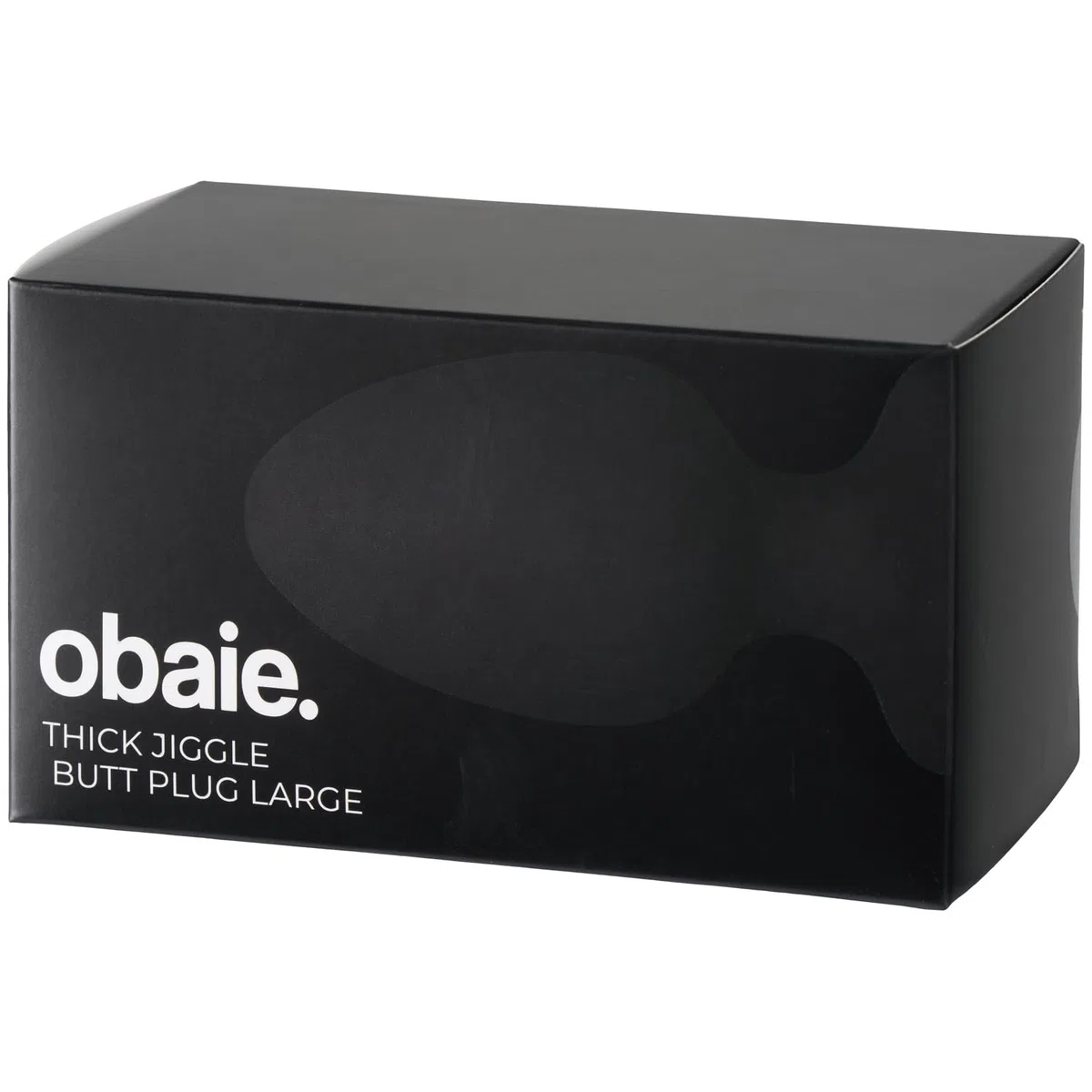Sinful obaie Thick Jiggle - Plug anale grande in silicone, plug anale XL anale Trainer – plug in silicone per donne uomini e coppie – plug anale dilatatore grande – nero – diametro: 6 cm