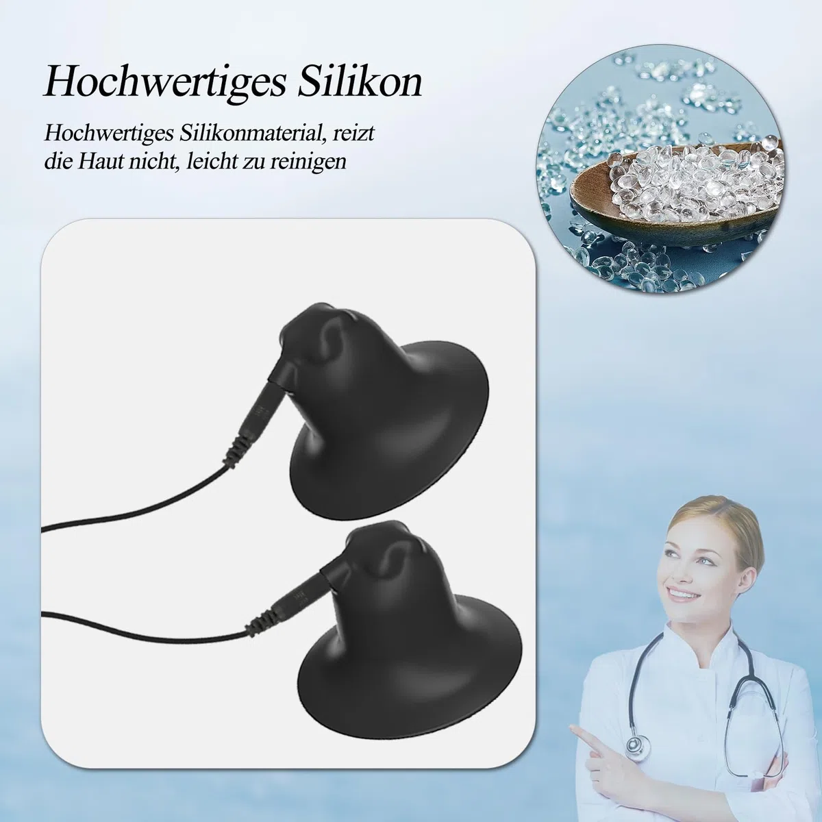 BDSMYEE Set di Giocattoli Elettrici per Capezzoli, Succhia Cloride Stimolatore per Donna con 19 Modalità, Morsetti per Capezzoli con Catena Giocattoli Sessuali SM Bondage