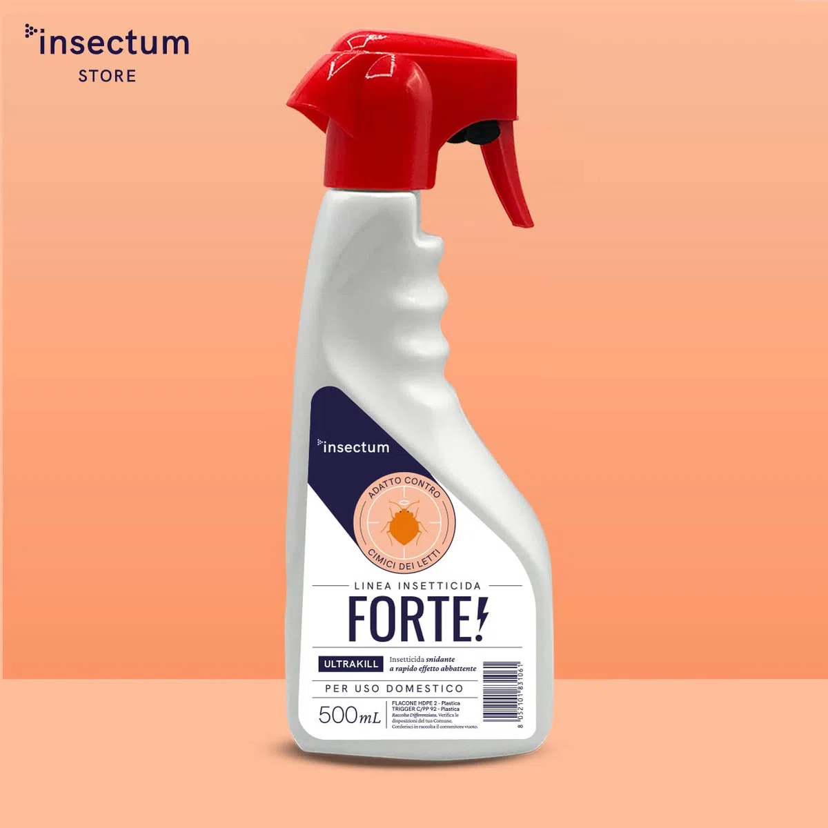 KILLMAX Forte Insetticida Cimici da letto Spray - 1x500 ml - Rapido effetto Abbattente e Snidante - Bed Bug Spray