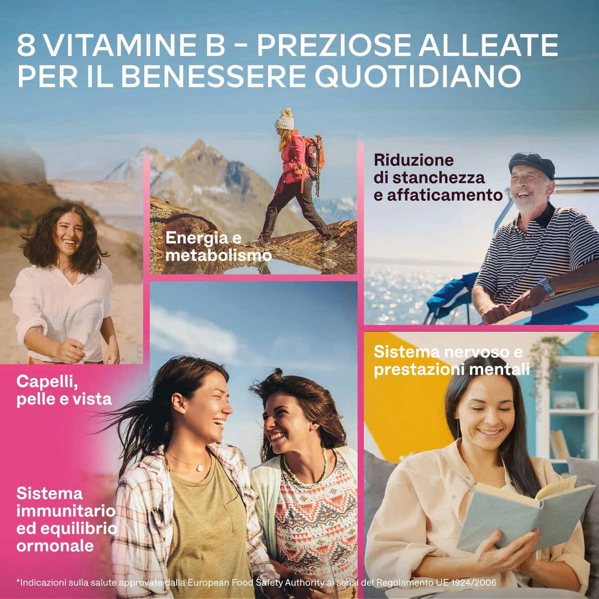 Vitamina B Complex Alto Dosaggio Vegan | 180 Capsule [6 Mesi] Vitamine B: Vitamina B1, B2, B3 (Niacina), B5, B6, B8 (Biotina), Vitamina B12 e Acido Folico Attivo (B9 Metilfolato), Inositolo e Colina