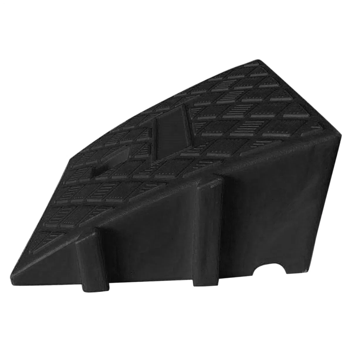 Rampa Di Marciapiede In Plastica Rampa Carrabile Rampa Plastica Per Gradini Auto/Moto, Design Antiscivolo PVC - Altezza Regolabile 11-16cm - 25x27cm