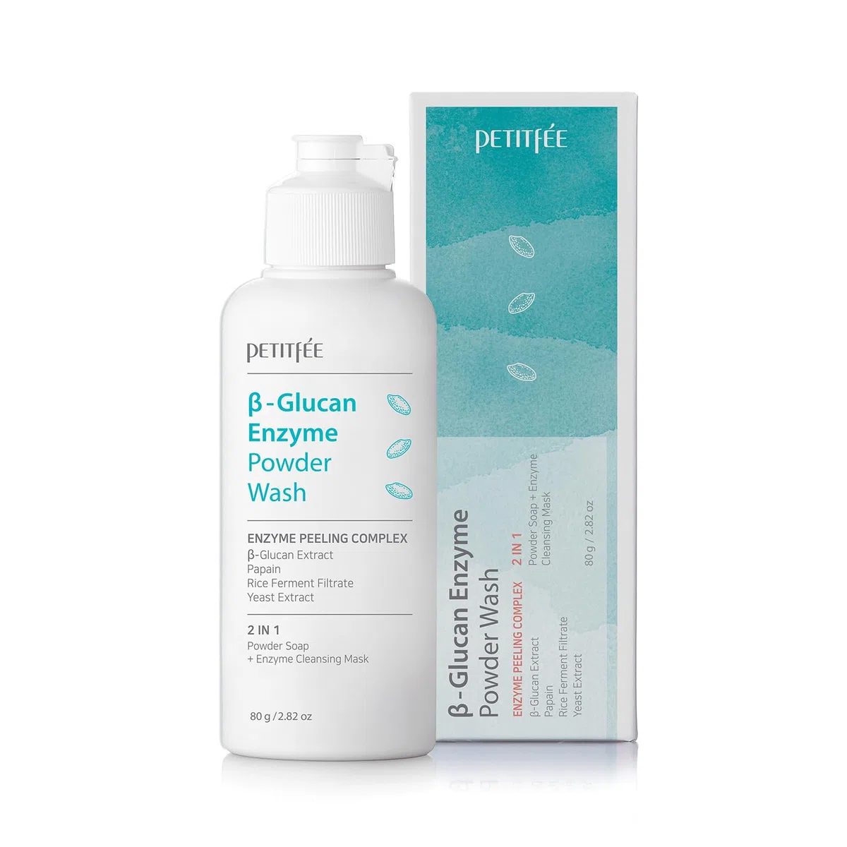 PETITFEE B-Glucan Enzyme Powder Wash, 80g/ 2.82oz