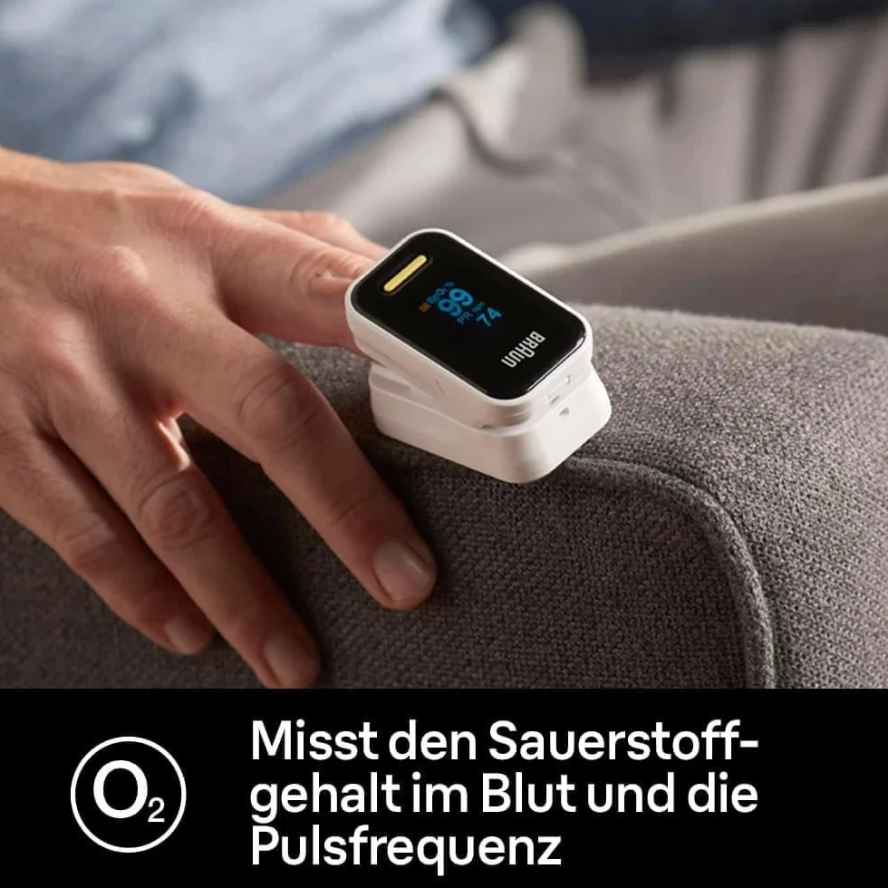 Braun Pulsossimetro 1, Monitor accurato per ossigeno nel sangue da dito, Clinicamente validato, Per chi soffre di BPCO, polmonite e apnea notturna, Ottimo per gli atleti, YK-81CEU