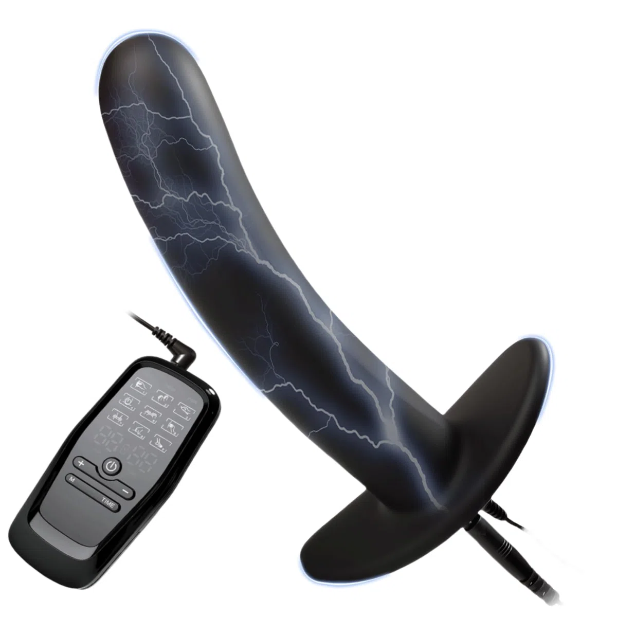 Elettrostimolatore Plug Anale, Electro Sex Dildo Anale per Massaggio Dilatatore Elettrico per Stimolazione, Prostatico Masturbatore Giocattoli Sessuali SM Stimolazione Elettrica Adulti Accessori, A