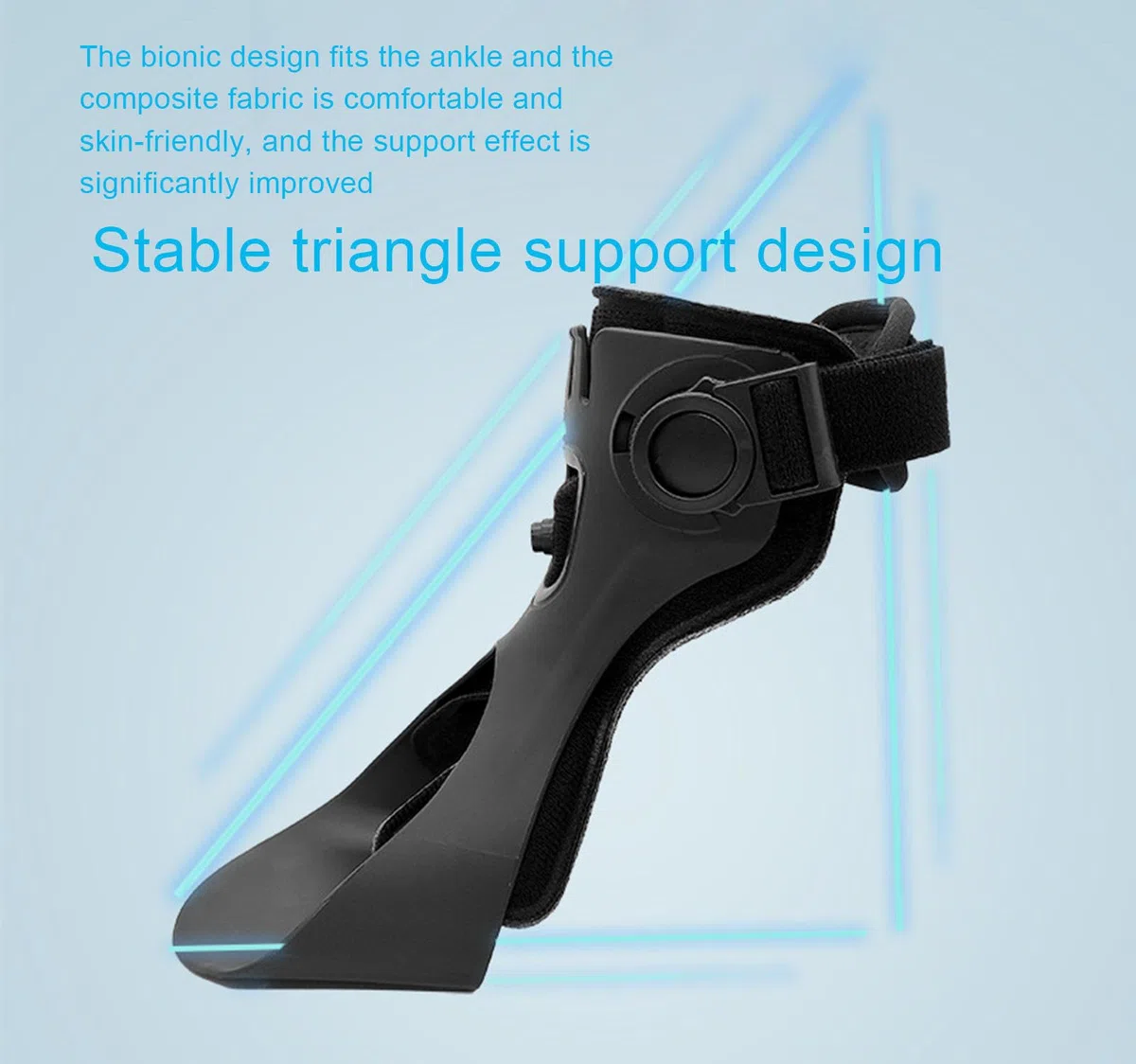 VIDECOR AFO Foot Drop Tutore Medico Foot Up Caviglia Piede Ortesi Supporto per Emiplegia Ictus, Tutore Leggero per Piede Cadente per Camminare Meglio,Left-S