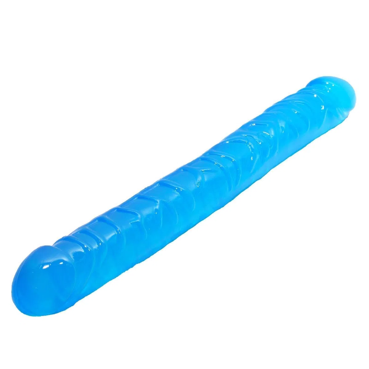 Doppio Dildo Pene Reale Dong Realistico per Gioco Anale Masturbazione Giocattolo per donne(Blu)