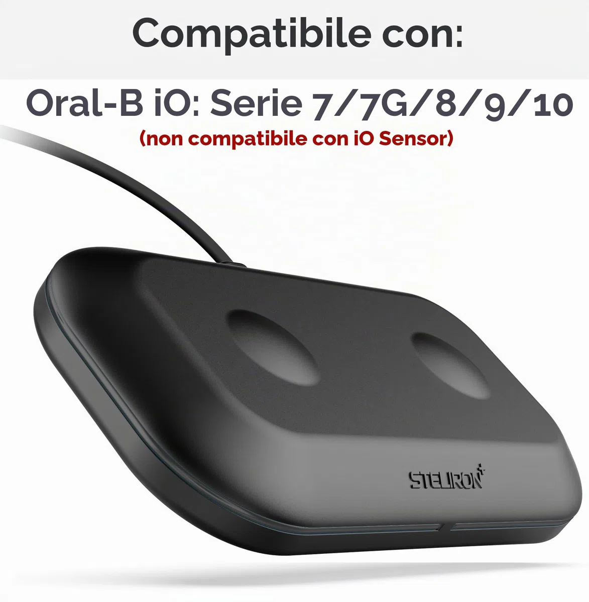 Caricabatterie doppio per spazzolino elettrico OralB serie iO 10/9/8/7/7G, base di ricarica magnetica con indicatore LED (adatto ai viaggi), alimentazione USB, ricambio per modelli Braun OralB iO