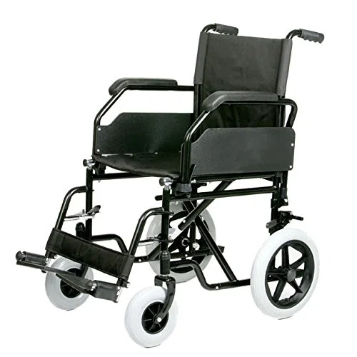 Sedia a rotelle pieghevole in acciaio di sedile 40, 45 e 50 cm