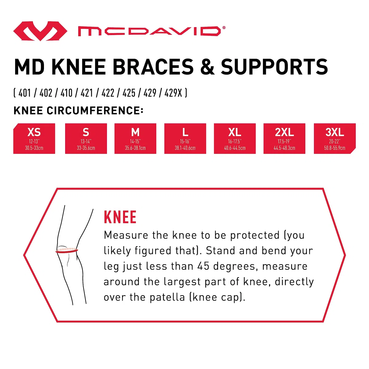 Mcdavid – Ginocchiera stabilizzatrice