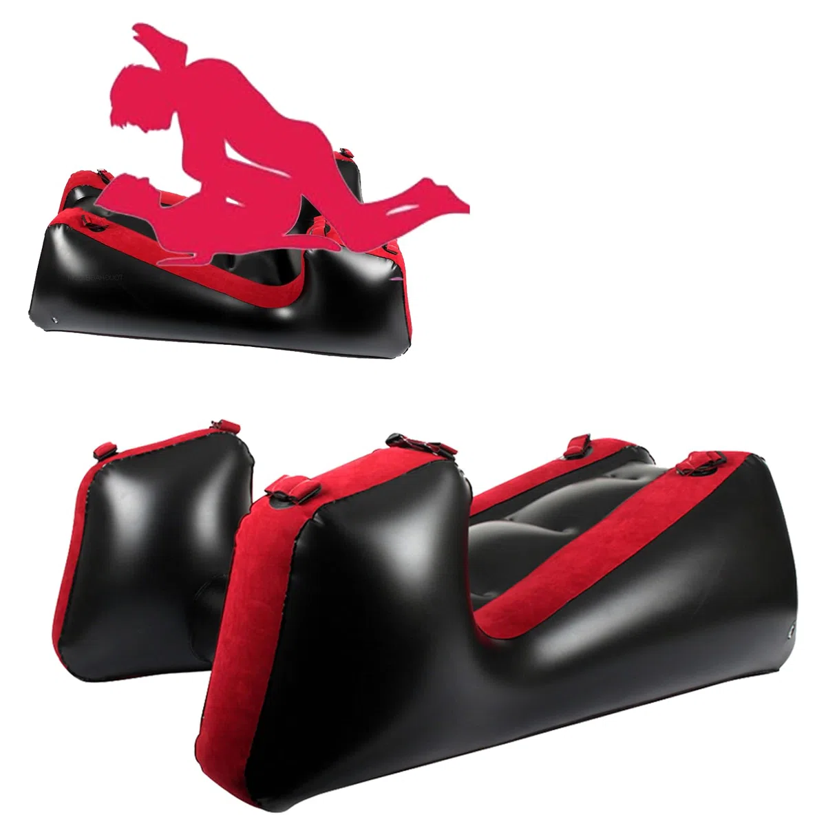 Cuscino gonfiabile per coppie, ergonomico, per stimolazione del punto G, posizione Aid, cuscino sessuale multifunzionale, per momenti intimi
