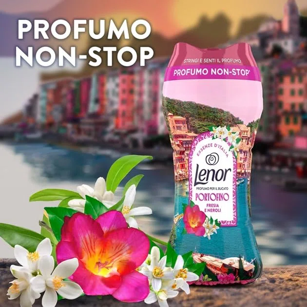 Lenor Profumatore Bucato Lavatrice, Perle Profumate, Portofino, MEGA Formato 6 x 270g, Intensificatore Di Profumo