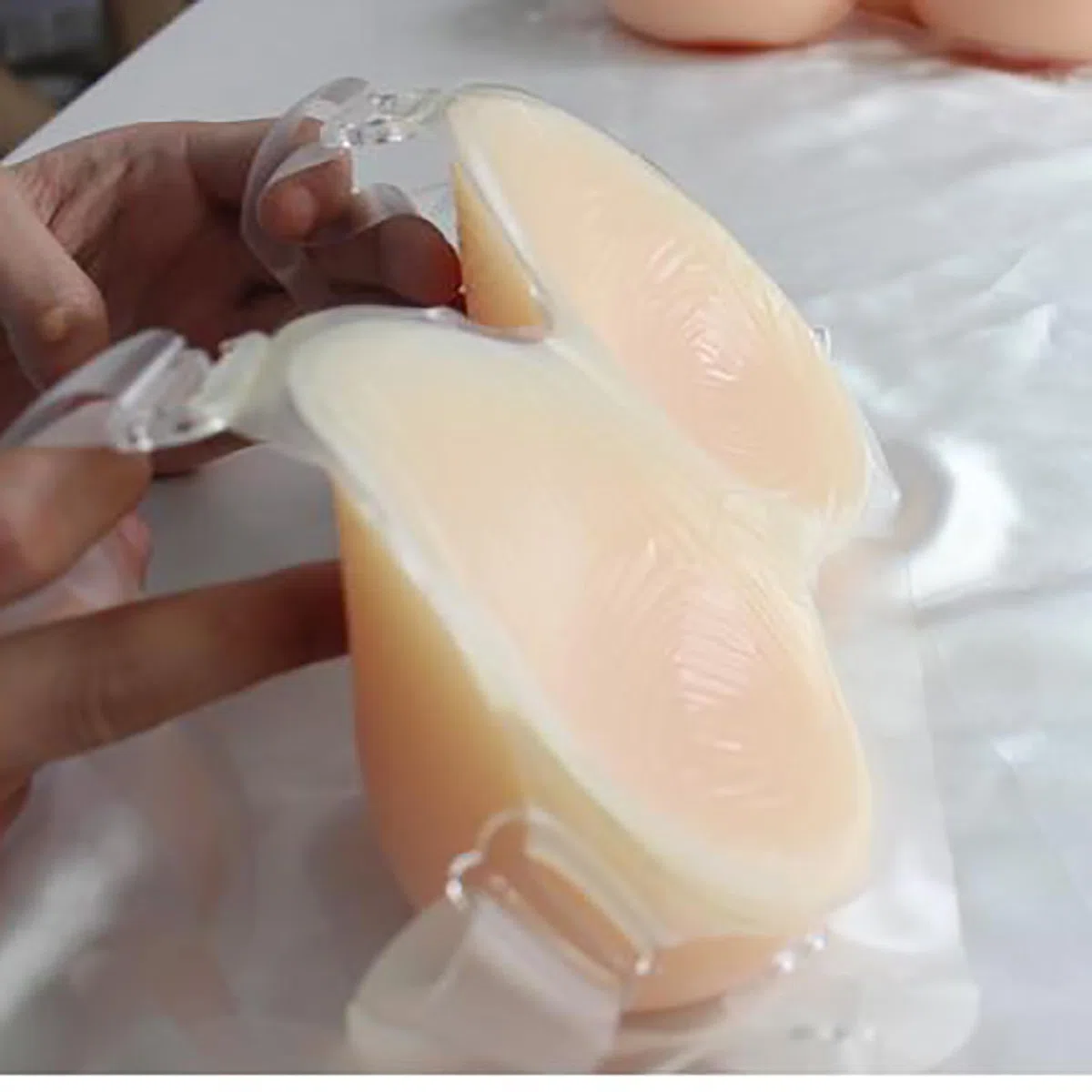 Seno Finto per Trasformisti E Mastectomie Silicone Protesi Seno Tette Finte in Silicone per Un Aspetto Naturale E Un Falso Seno Confortevole E Realistico Flesh-500g