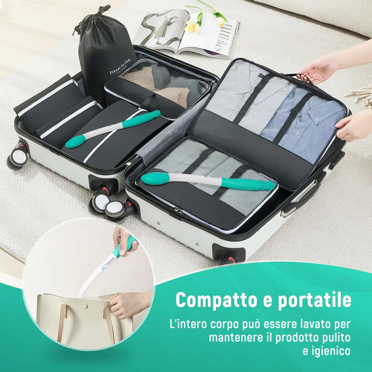 Bottom Wiper 2PCS, Easy Wipe Ausili per la Toilette, Manico Lungo Self Wipe, Comfort Tergicristallo, Salviette per Toilette per Le Donne Anziane e in Gravidanza Self Wipe Aiuto per più igiene