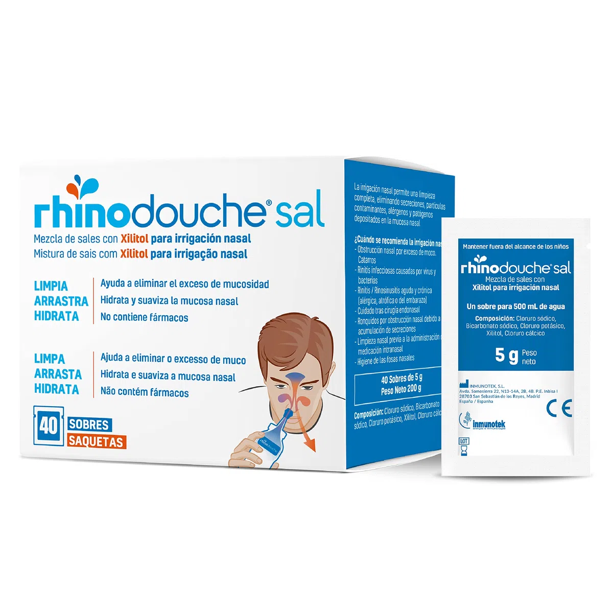 Sale detergente nasale Rhinodouche 40 bustine