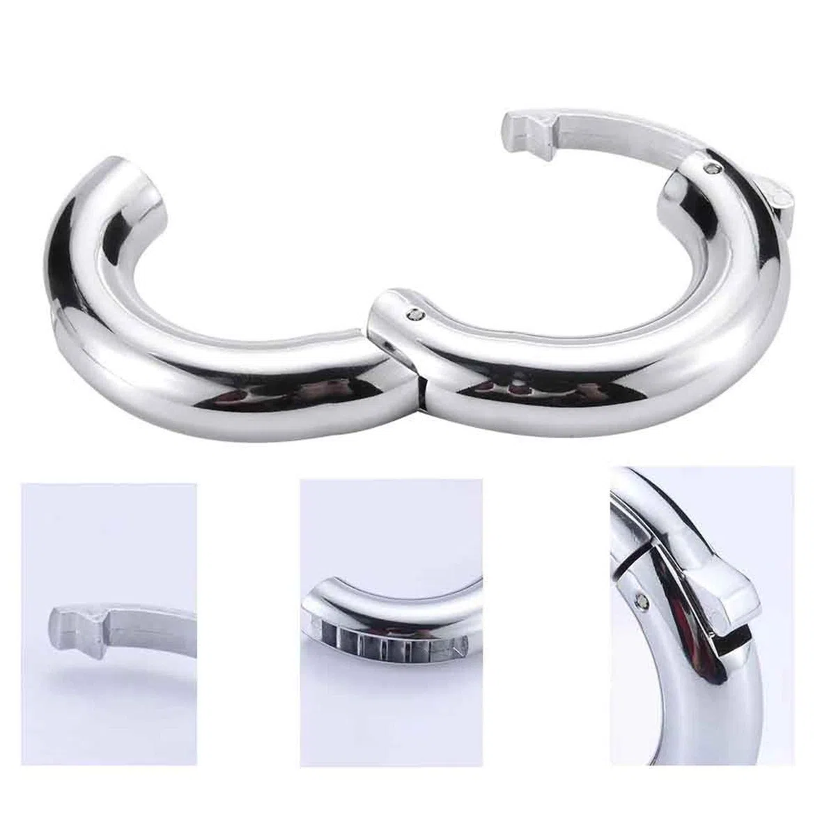 SeLgurFos Anelli del testicolo per gli uomini, diametro regolabile dell'anello del pene 30-40mm, materiale in lega di zinco Anello di ritardo del peso Anello maschile Giocattoli del sesso (small)