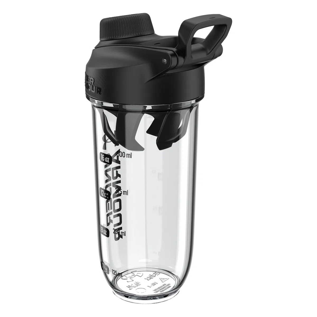 Under Armour UA - Bottiglia Shaker Clarity da 710 ml, colore: Trasparente/Nero OSFA