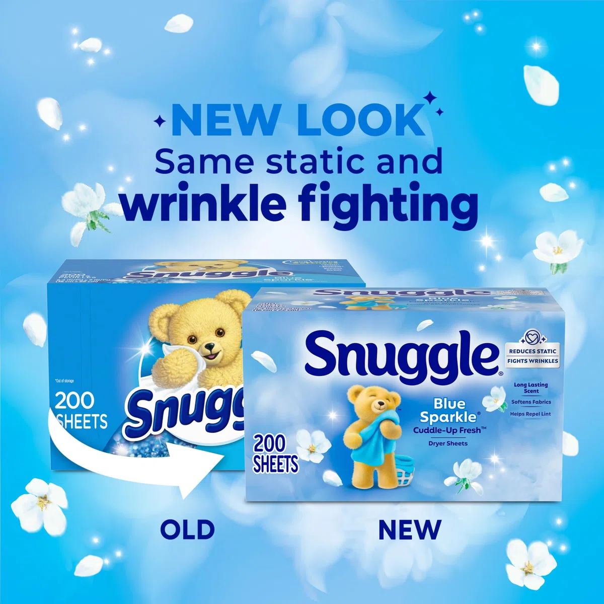 Snuggle Blu scintillante (200 foglie)