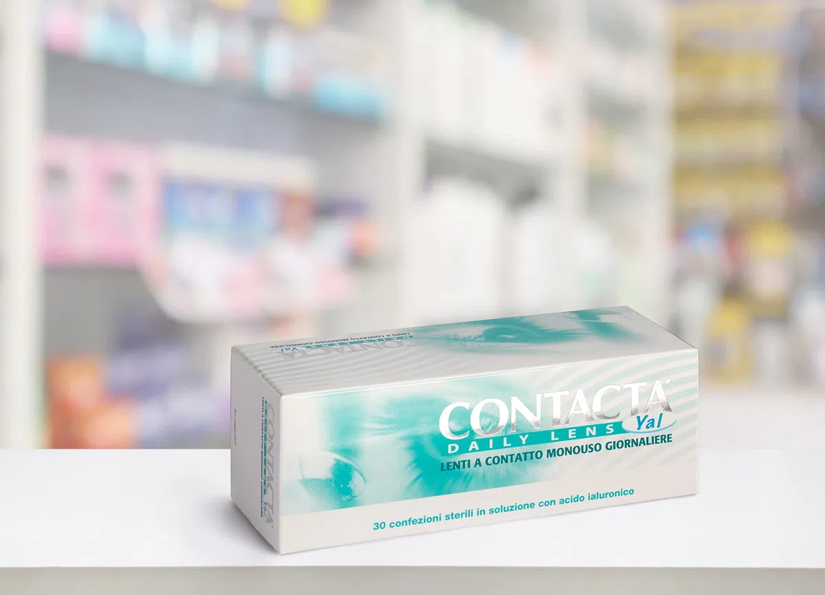 Contacta, Daily Lens Yal 30, Lenti a Contatto Giornaliere per Miopia, Lenti a Contatto con Acido Ialuronico Sicure e Facili da Applicare, Diottrie -5,75, Confezione da 30 Lenti Monouso