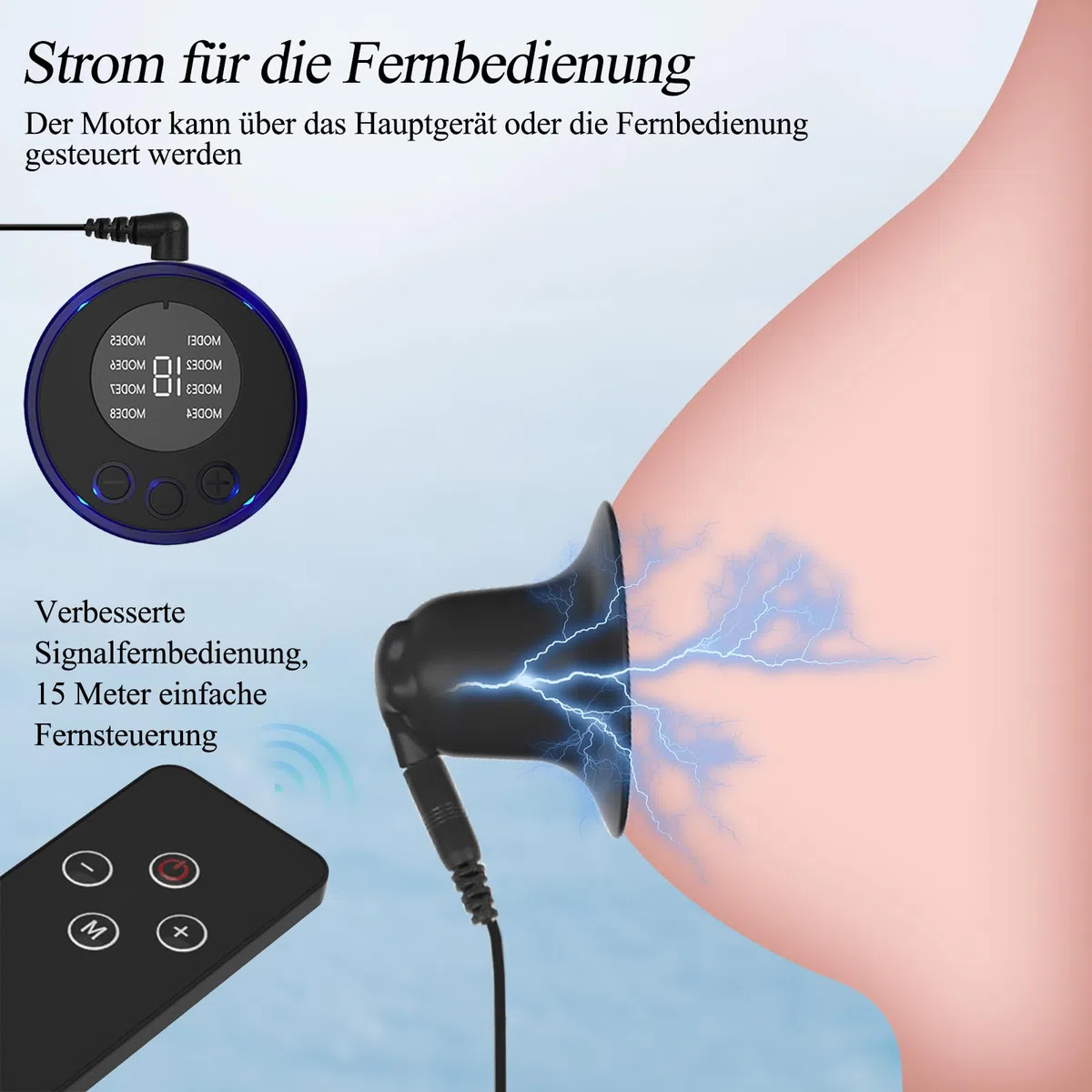 BDSMYEE Set di Giocattoli Elettrici per Capezzoli, Succhia Cloride Stimolatore per Donna con 19 Modalità, Morsetti per Capezzoli con Catena Giocattoli Sessuali SM Bondage