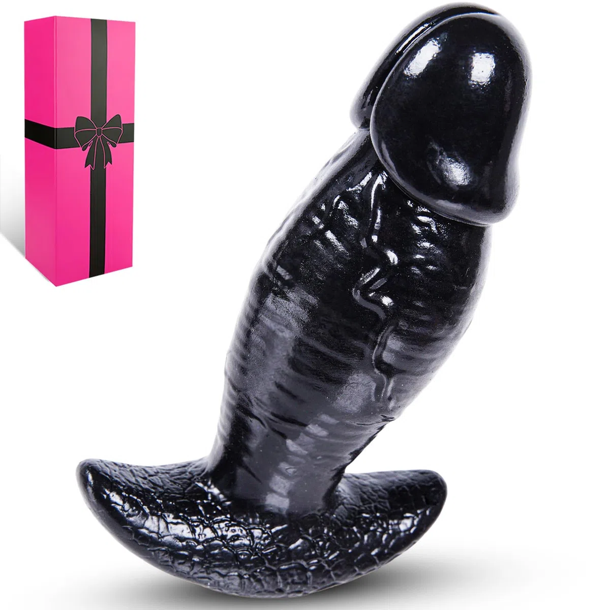 Fallo XXL Gigante Realistico Nero Anale 20,3 cm in Silicone Butt Plug con Base T, Dildo Gigante 6,1 cm Diametro Largo Plug Anale Prostata, Anale Prostata Avanzato Sex Toys per Donna Uomo