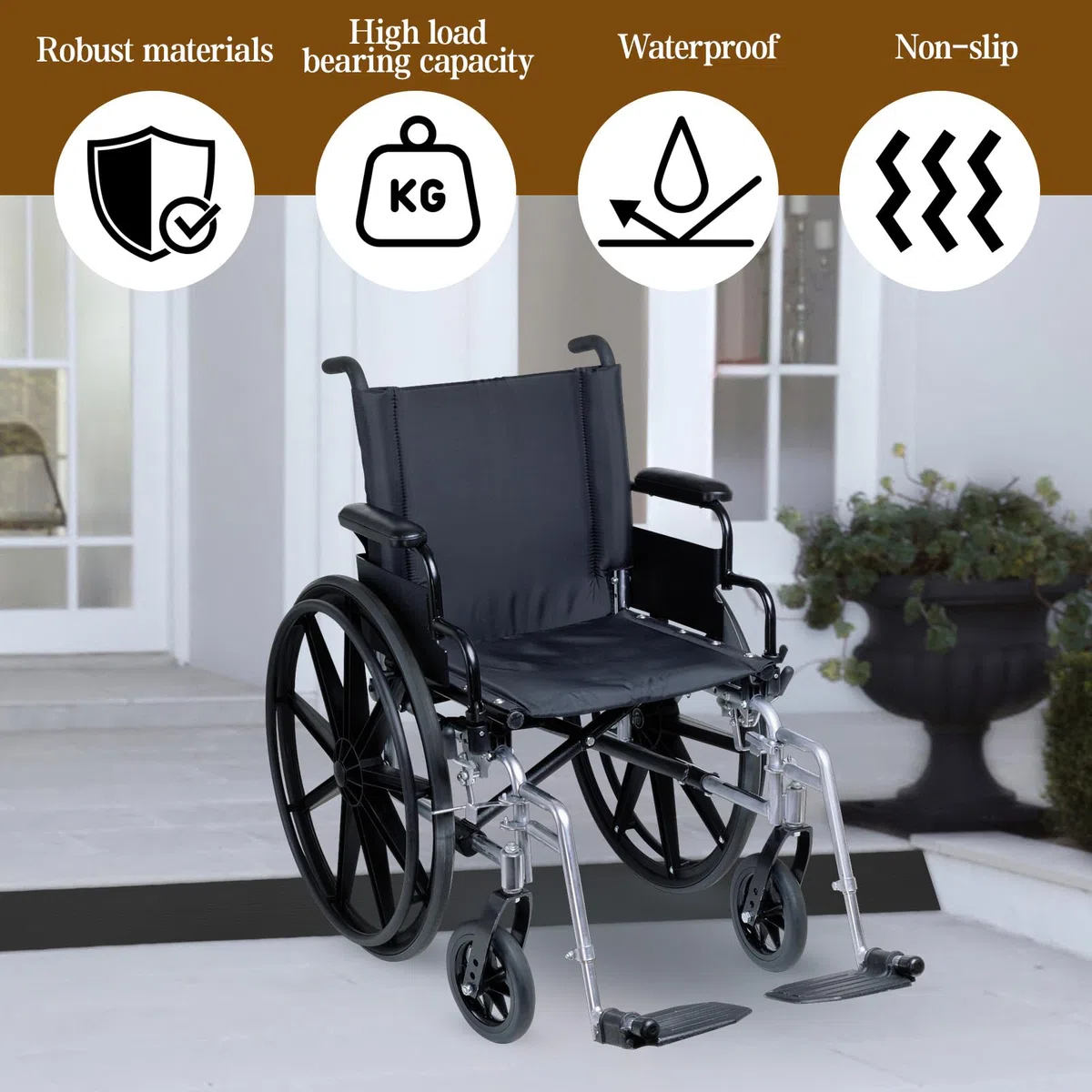 Rampa per Soglia in TPE, Antiscivolo Rampe per Disabili, Pedana Disabili Adatto per Robot Aspirapolvere, Sedie a rotelle e scooter per disabili