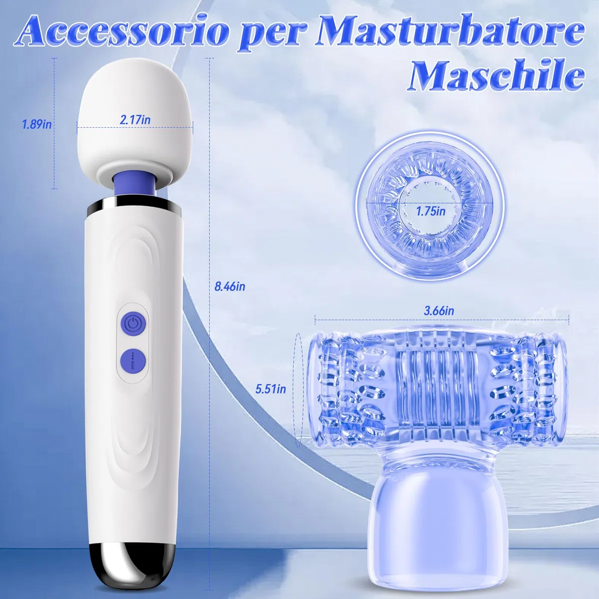 Vibratore Sex Toys Donna Uomo con Accessorio Masturbatore Maschile, Vibratoreper Donna Professionale Masturbatore Uomo con 9 Modalità, Vibratore Massaggiatore Clitoride Sexytoysys per Uomo Coppia