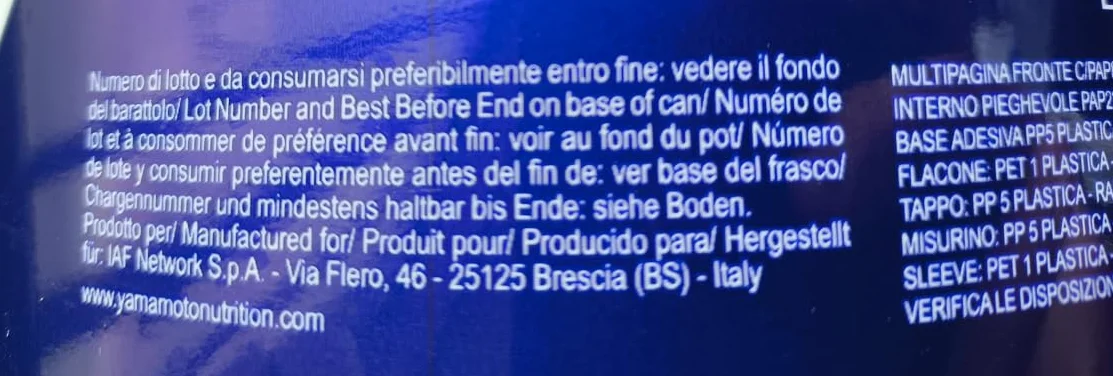 Yàmamoto Ultra Egg protein 700 gr- proteine albume uova 100% - gusto cioccolato- Senza Glutine, Senza Lattosio