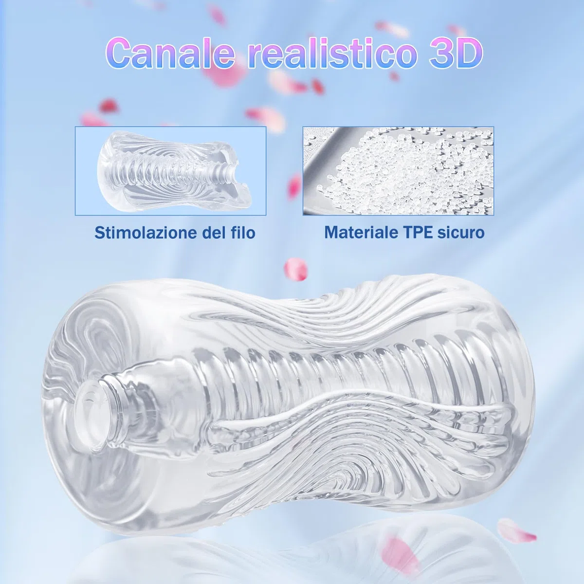 Masturbatore Uomo Sex Toys - Sex Toy Realistico Masturbatori per Uomini Maschile Tascabile Reale Giocattolo Erotico per Sesso, Stretta Apertura Anale Pompino per Gli con 3D Vagina Giocattoli Sessuali