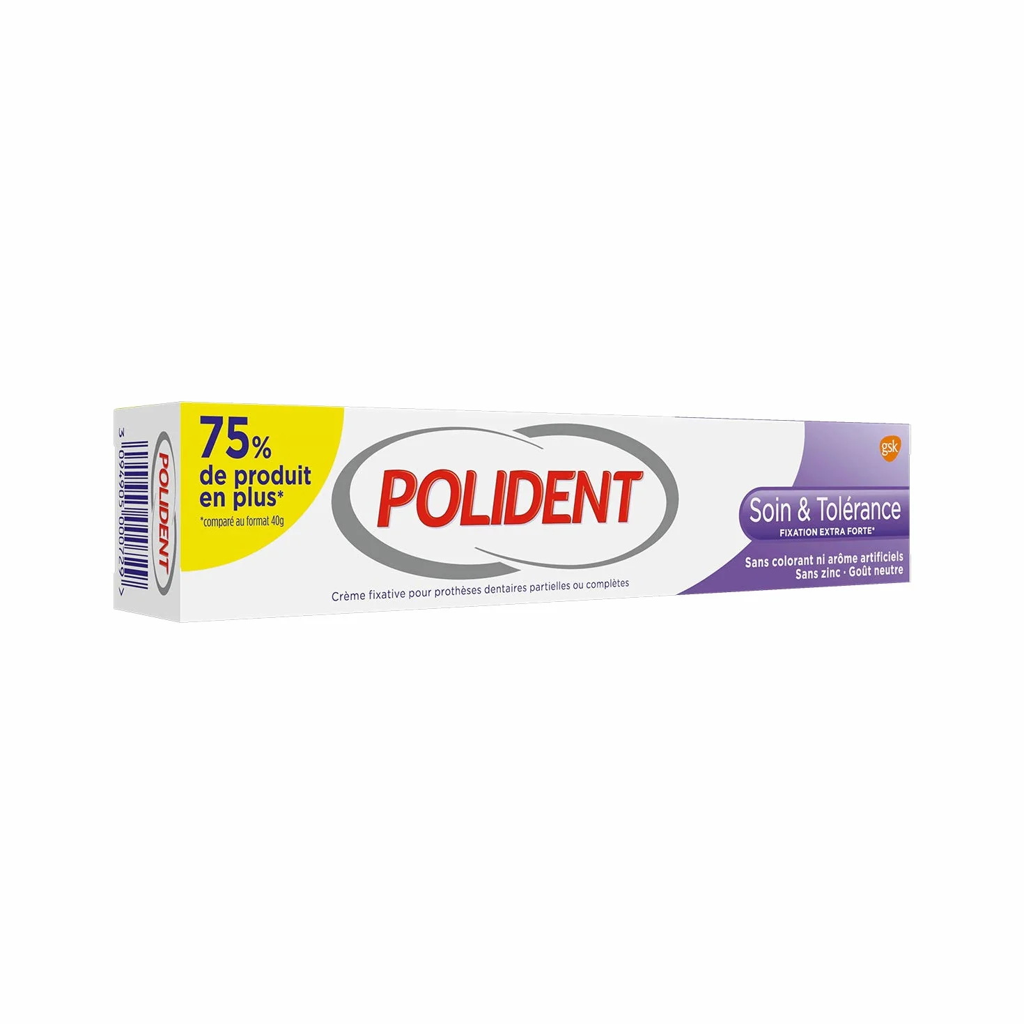 Polident Crema Fissativa per Protesi Parziali/Completa Cura & Tolleranza 70 g