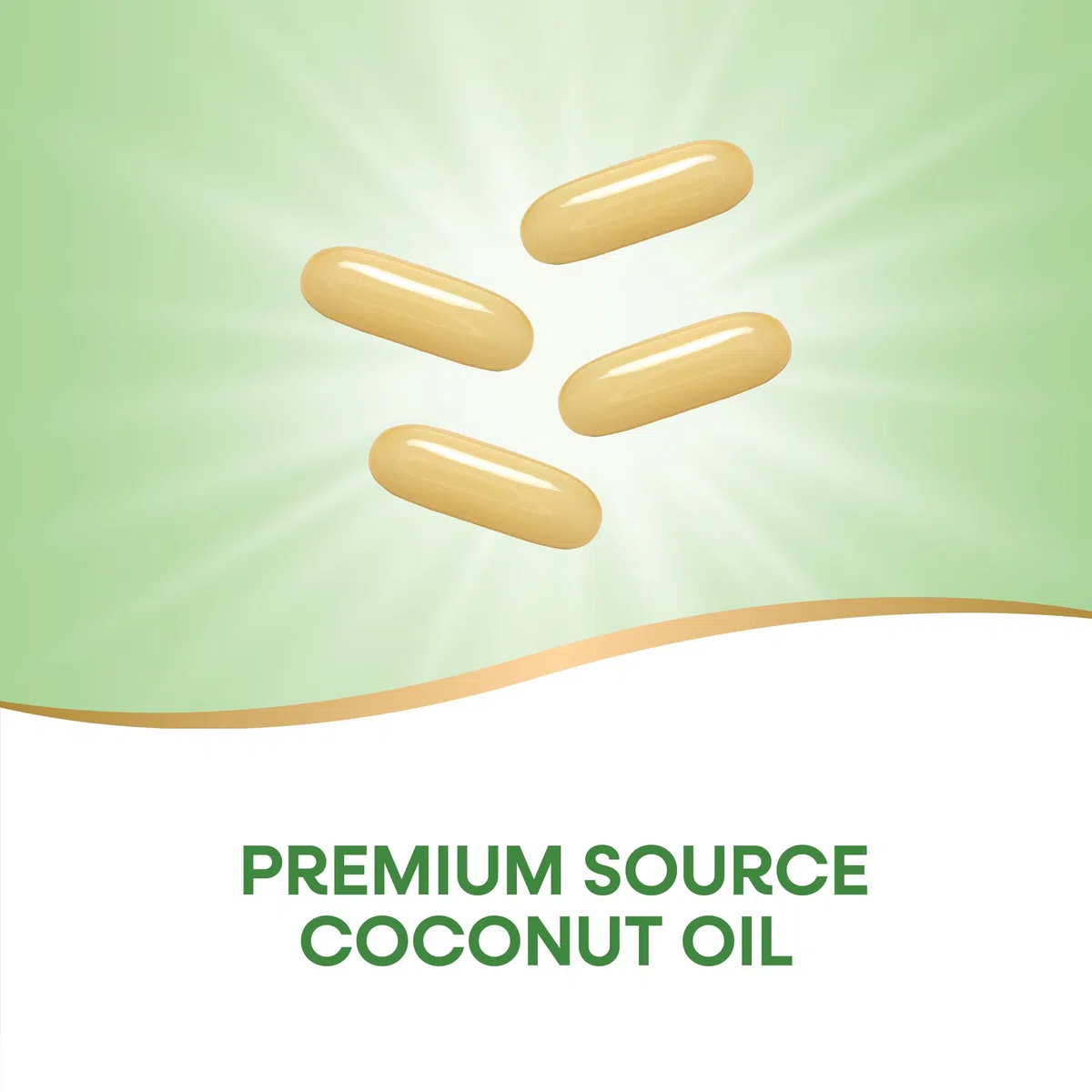 Natures Way 1000mg Coconut Oil Softgel - 120 per pack - 1 each.