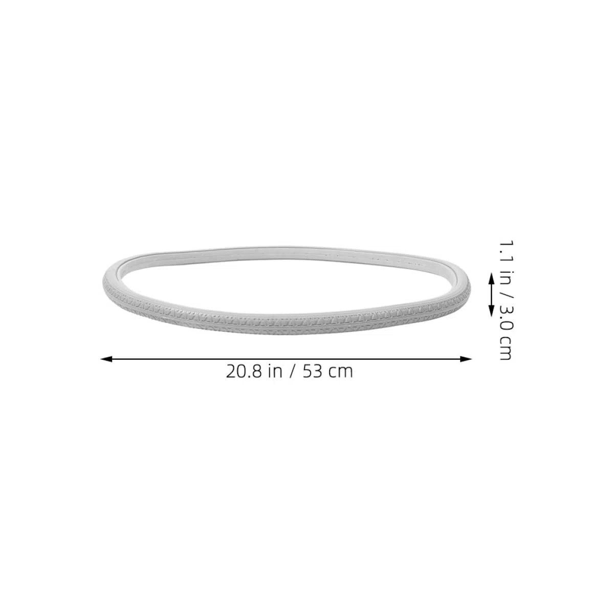 Gomme Piene per Carrozzina 24X1 3/8 in PU, Set 2 Pezzi Ruote di Ricambio per Carrozzine, Manutenzione Minima e Guida Stabile, Adatte per Uso Interno ed Esterno