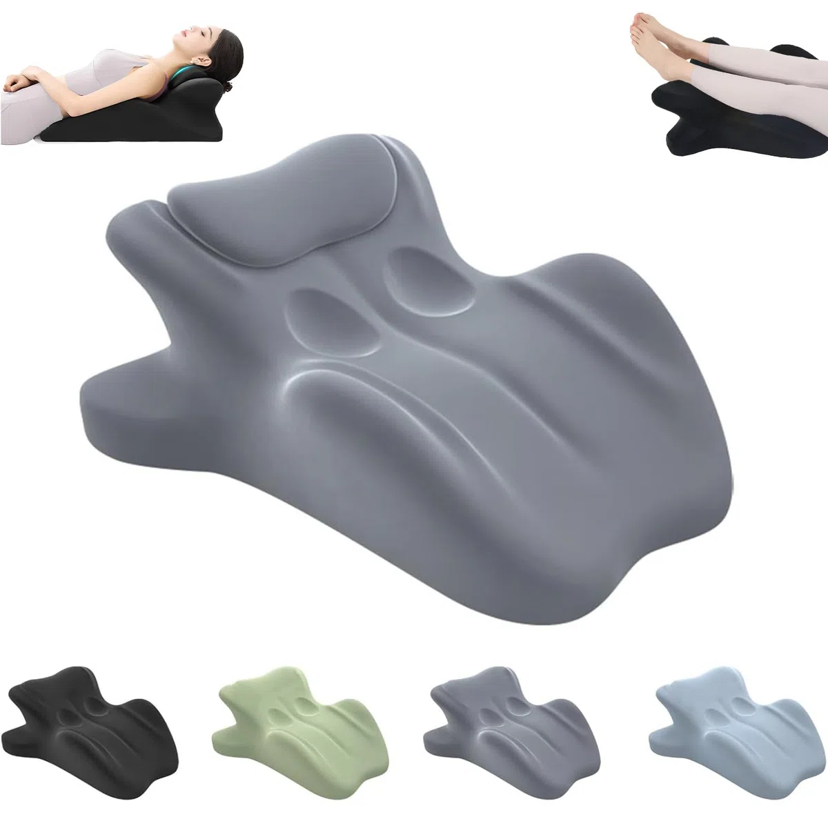 Cuscino per le coppie, cuscino lombare per più divertimento, cuscino a cuneo in memory foam, con funzione di supporto ergonomico, cuscino multifunzione per colonna vertebrale e schiena per