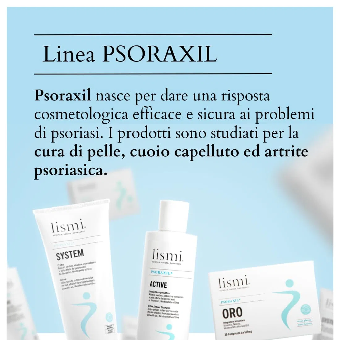 PSORAXIL ORO - Integratore per la Psoriasi, per il Benessere della Pelle e Mucose, Infiammazioni e Alterazioni Cutanee, Dona Protezione Osteo-Articolare, Made in Italy, Confezione da 30 Compresse
