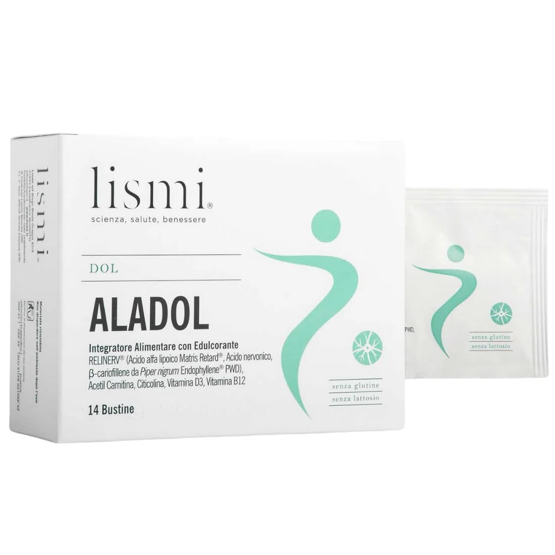 ALADOL - Integratore Alimentare Azione Antiossidante, per Problematiche al Sistema Nervoso e per la Normale Funzionalità Muscolare, Dolorabilità Diffusa, 14 Bustine