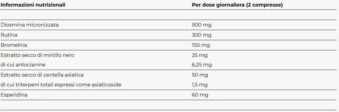 Yamamotò Microcircolo 30 compresse,Contrasto alla fragilità capillare,Contrasto al gonfiore degli arti inferiori