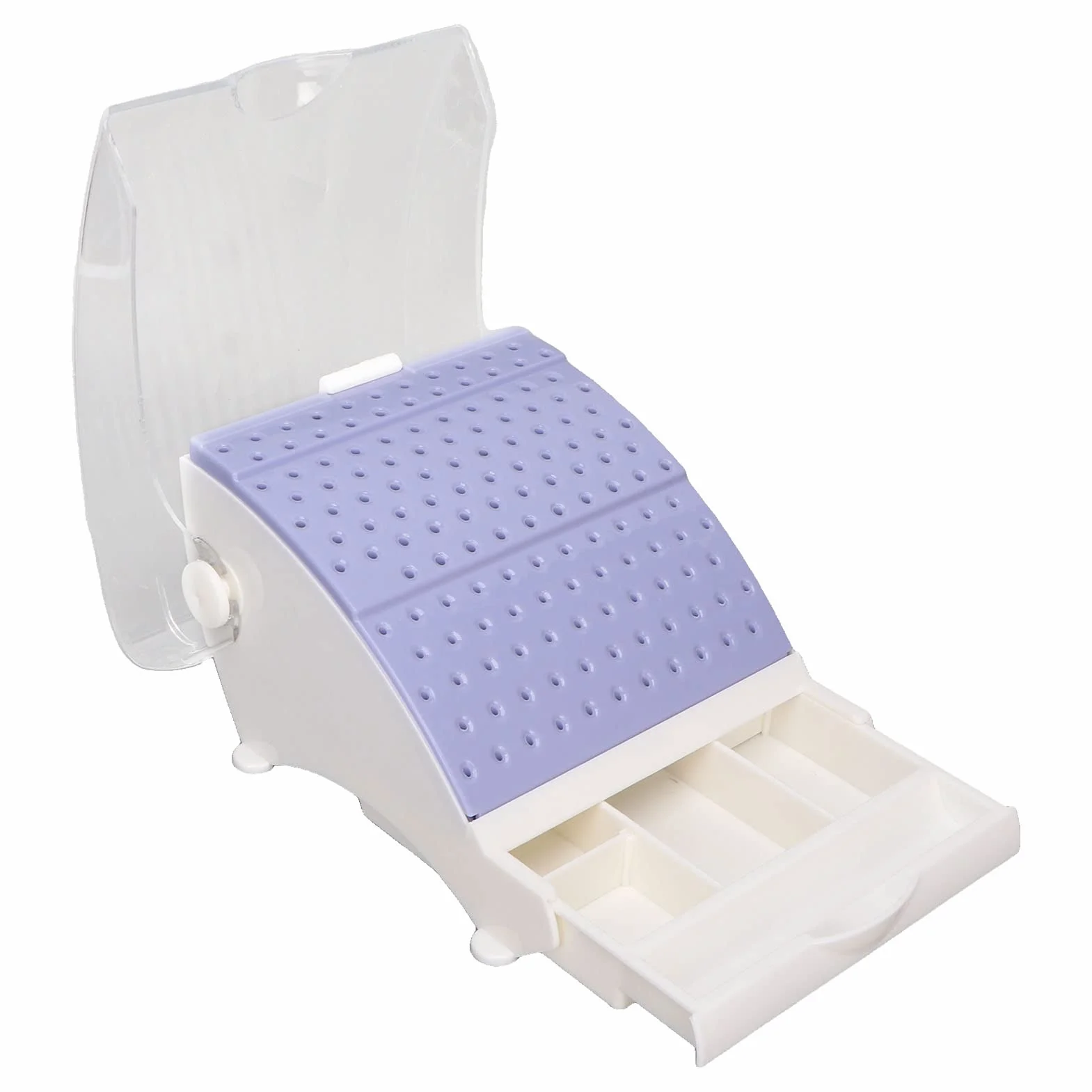 Custodia per Frese Dentali, 142 Fori Custodia Ad Alta velocità e Bassa velocità Scatola per la Pulizia delle Frese Dentali per la Disinfezione Dentale e L'igiene Orale Forniture