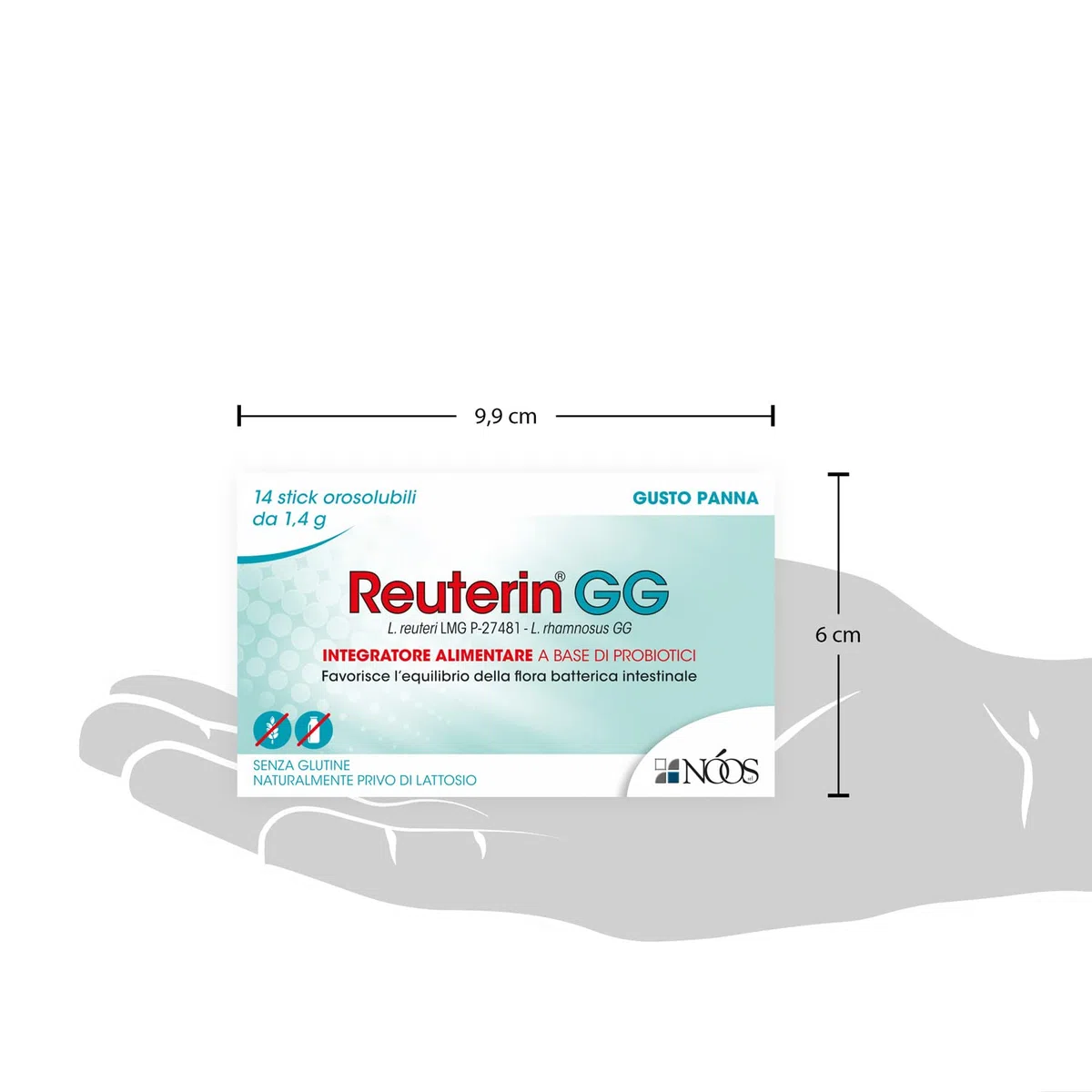 Fermenti Lattici Probiotici per Intestino Reuterin GG 14 Stick Orosolubili 10 Miliardi di Fermenti Lattici Adulti, Bambini Probiotico Completo con Reuteri, Lactobacillus Rhamnosus GG