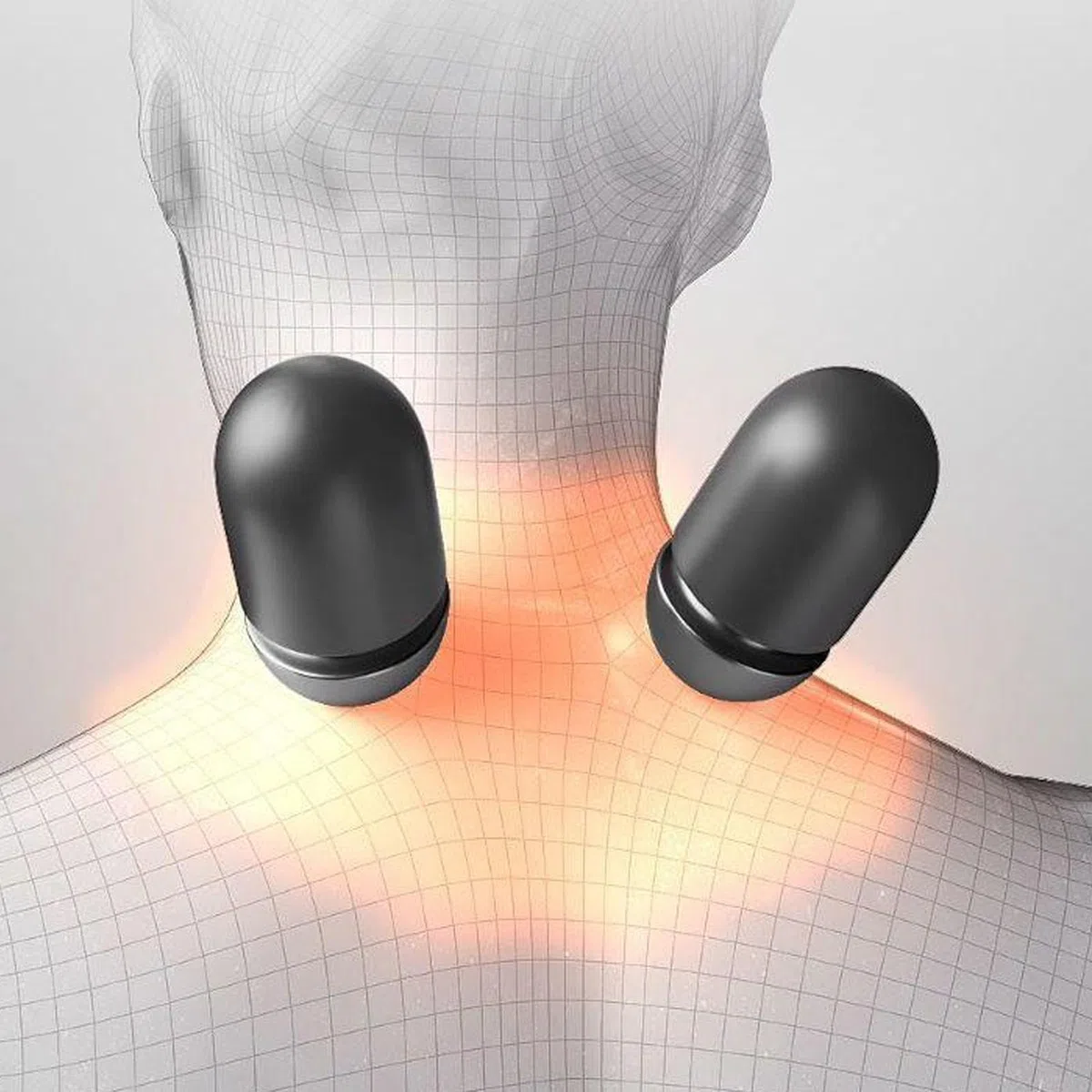Fisiorest Massaggiatore per Il Collo 3 In1,Massaggiatore per Impastare per Testa Spalle Collo,Massaggio Profondo Rilassamento,con Calore&Trazione per Aiutare Dormire,Alleviare Dolore Muscolare&Tension