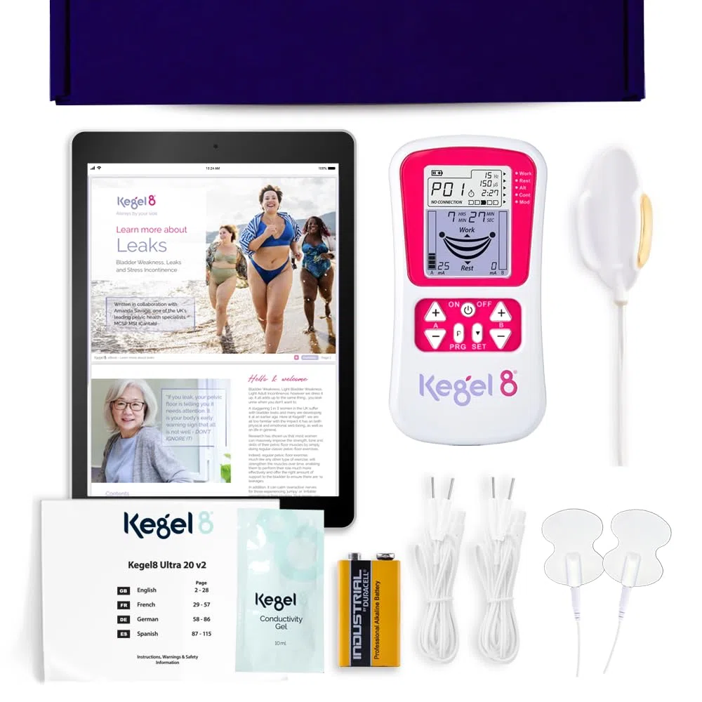 Kegel8 Ultra 20 V2 Toner elettronico pelvico – 20 programmi preimpostati per incontinenza, prolasso e sensazione intima migliorata